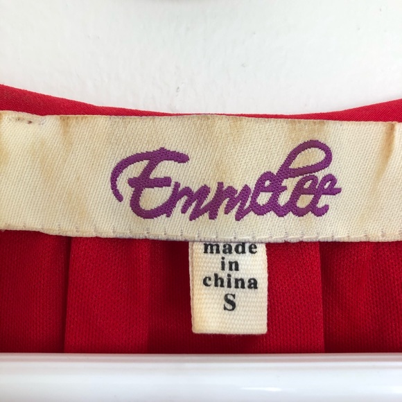 Red Ruffled Dress - Picture 5 of 5